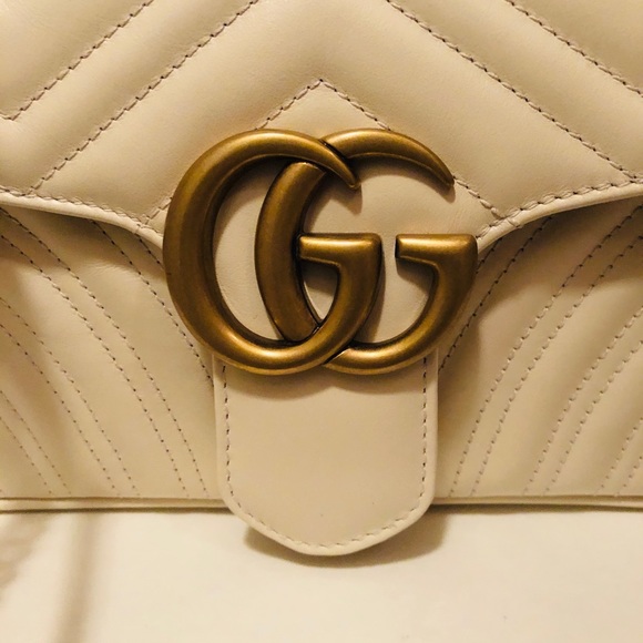 ❤️SOLD❤️ Gucci marmont matelasse small-Ivory - Picture 8 of 13